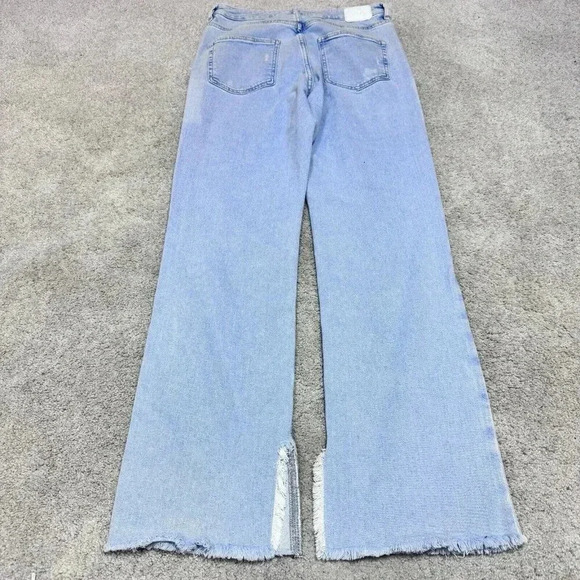 Zara Denim Straight Leg Jeans in Light Blue - Picture 9 of 11